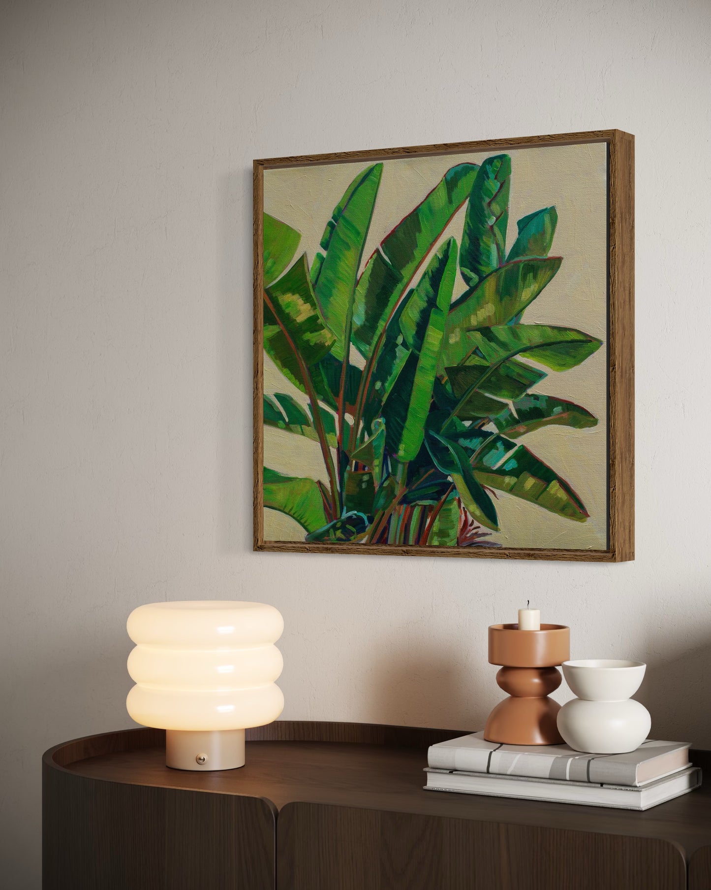Palm detail #13 (Banana tree) original painting