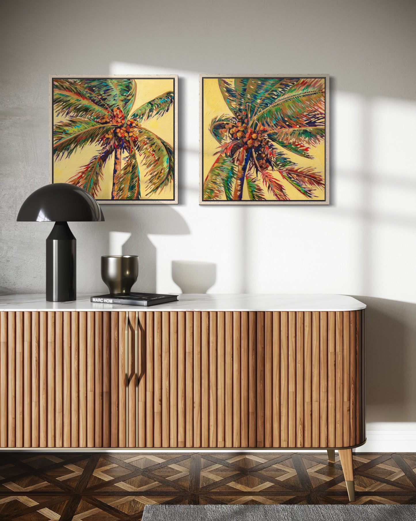 Palm detail #16 (Coconut tree) original painting