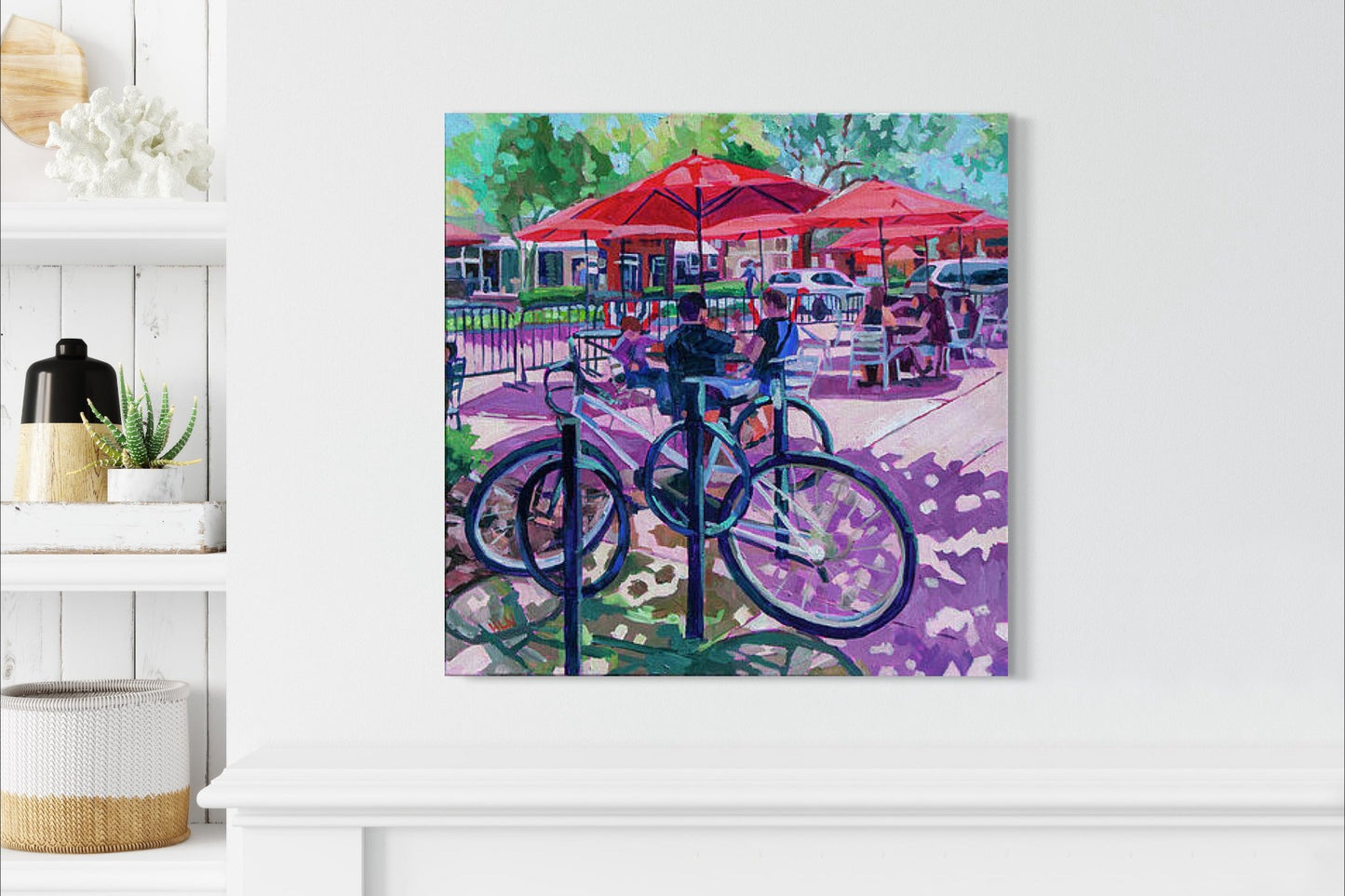 Socializing Series #3 Winter Garden original painting