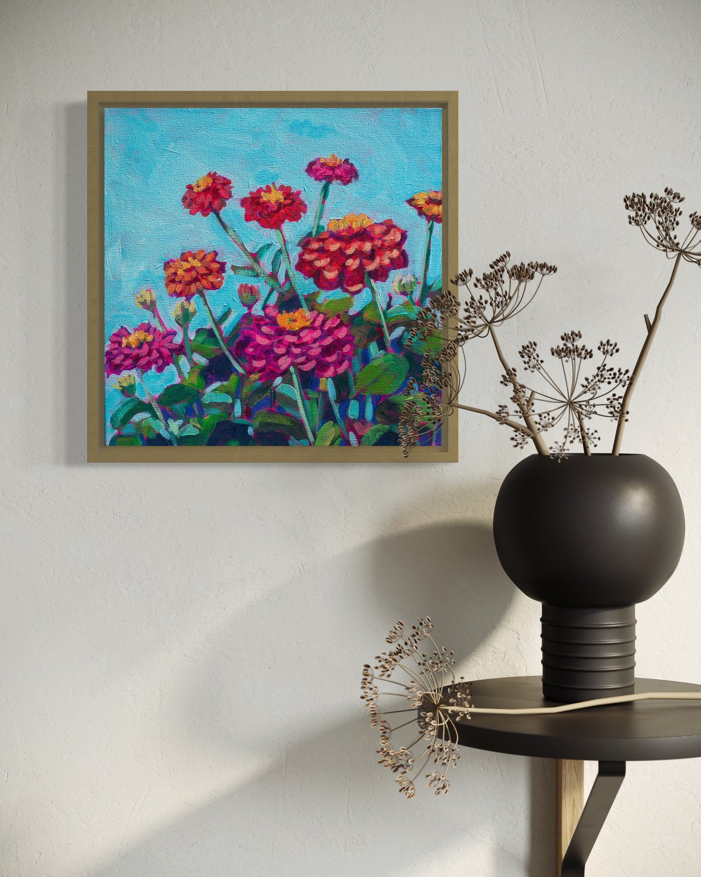 Happy Zinnias