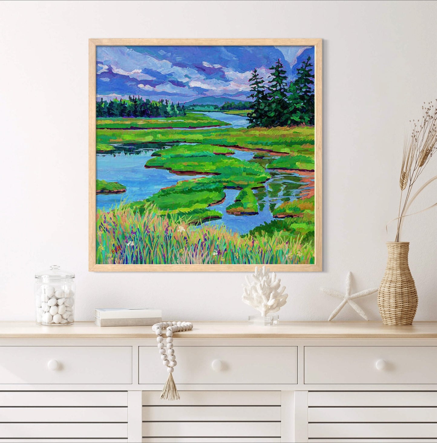 Wetlands on Mount Desert Island Maine original painting