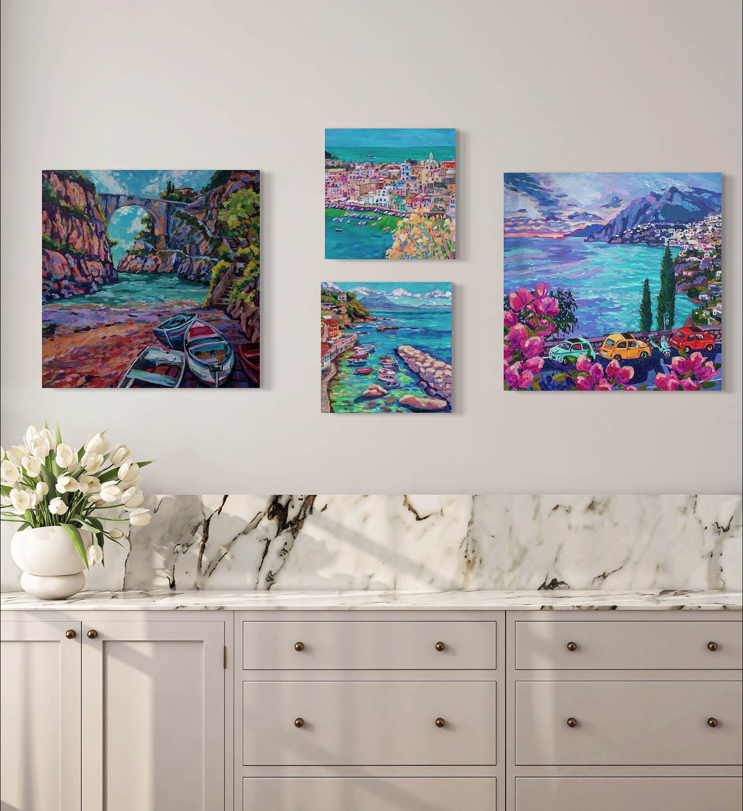 Fiordo Di Furor - Amalfi Coast Italy original painting