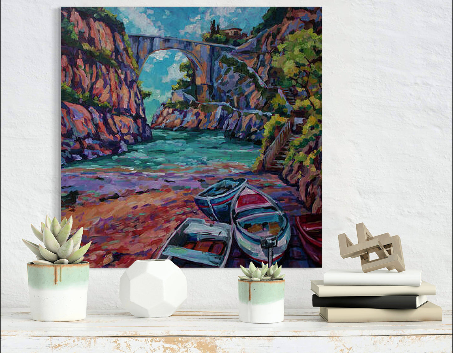 Fiordo Di Furor - Amalfi Coast Italy original painting