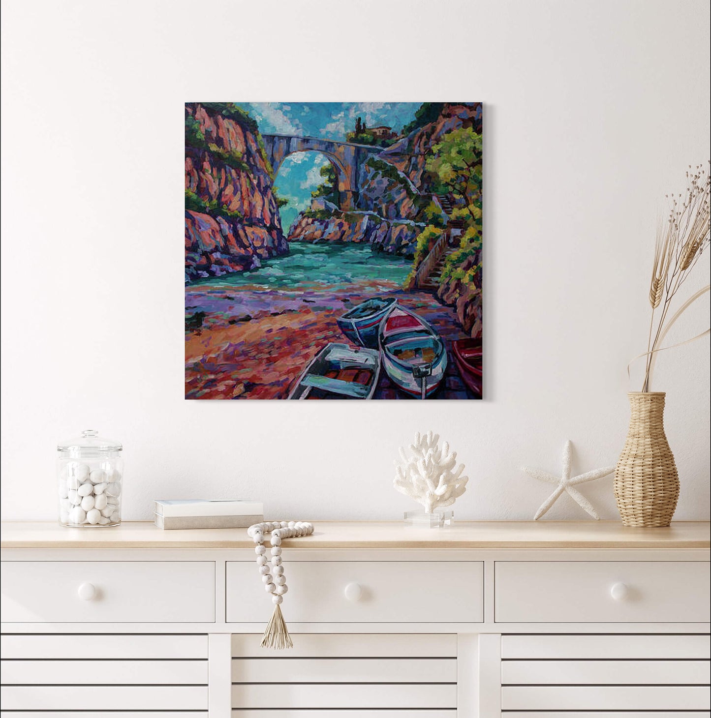 Fiordo Di Furor - Amalfi Coast Italy original painting