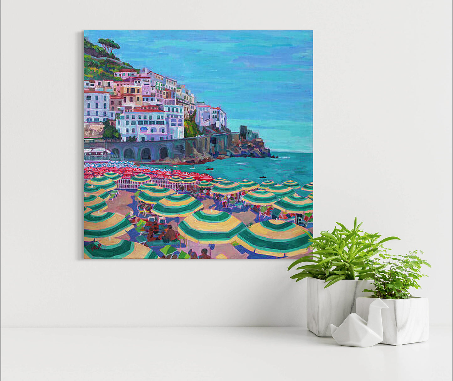 Beachside Amalfi Italy original painting