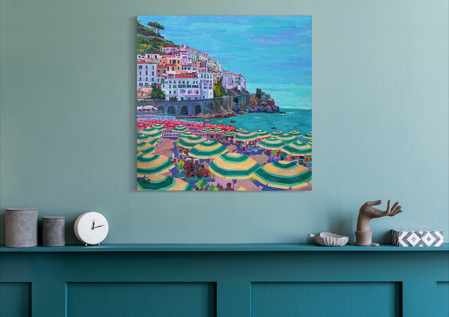 Beachside Amalfi Italy original painting