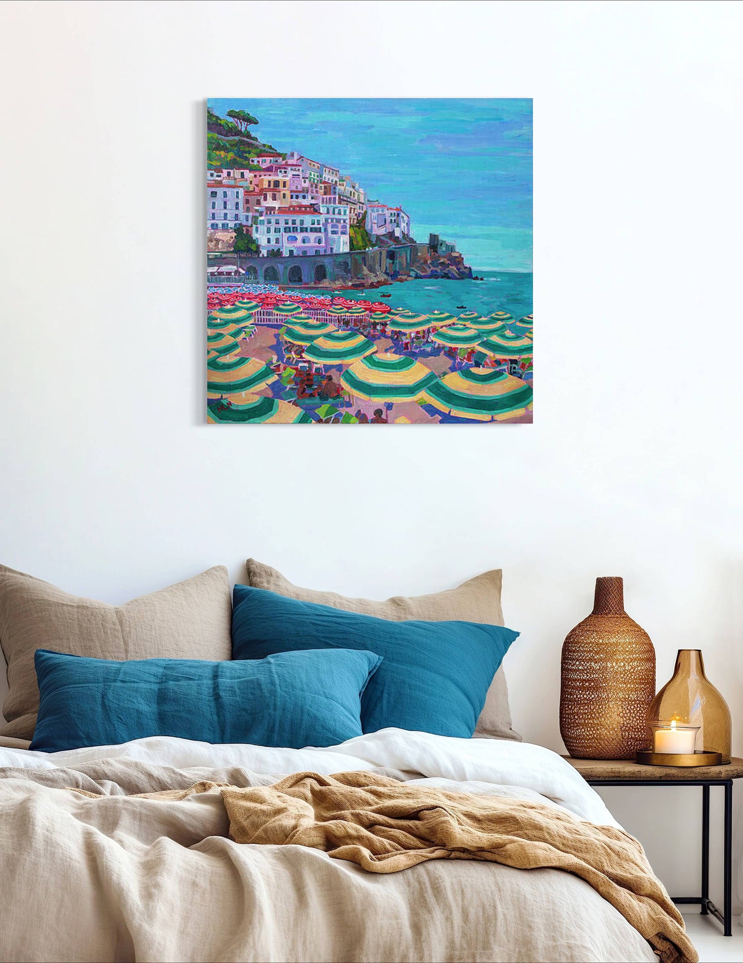Beachside Amalfi Italy original painting