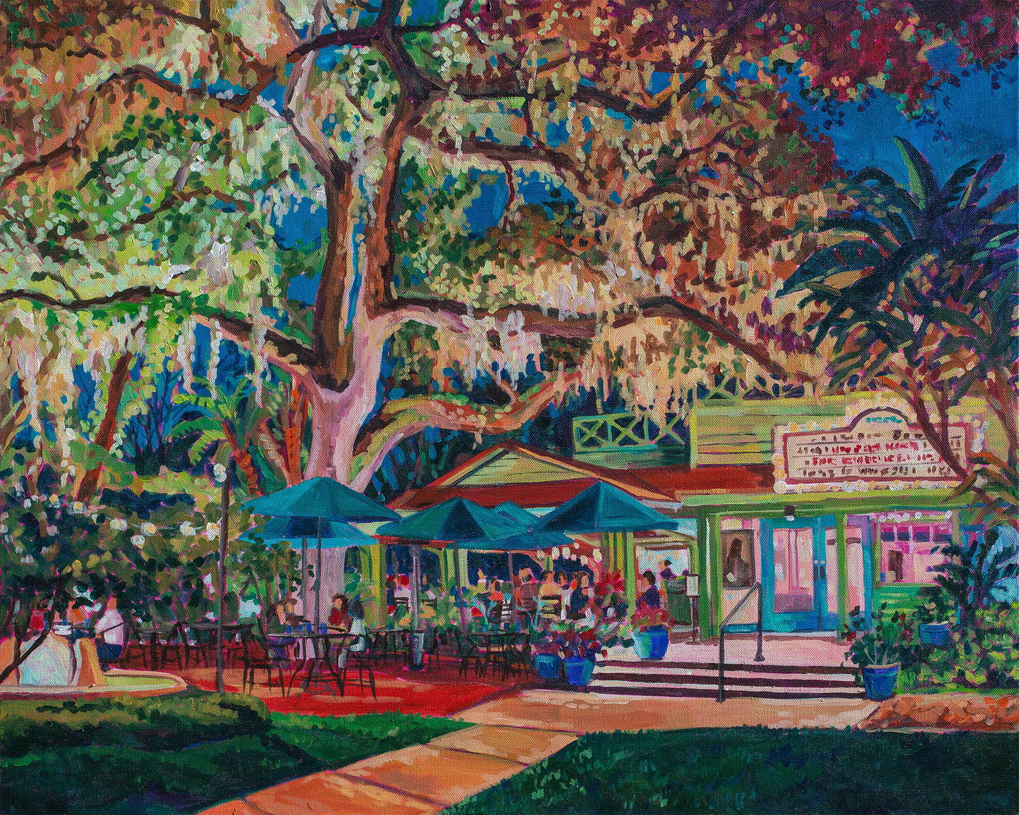 Enzian Theatre Night 3 painting
