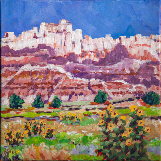 Painting of Badlands National Park in South Dakota