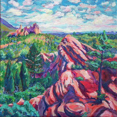 Garden of the Gods in Colorado Springs painting