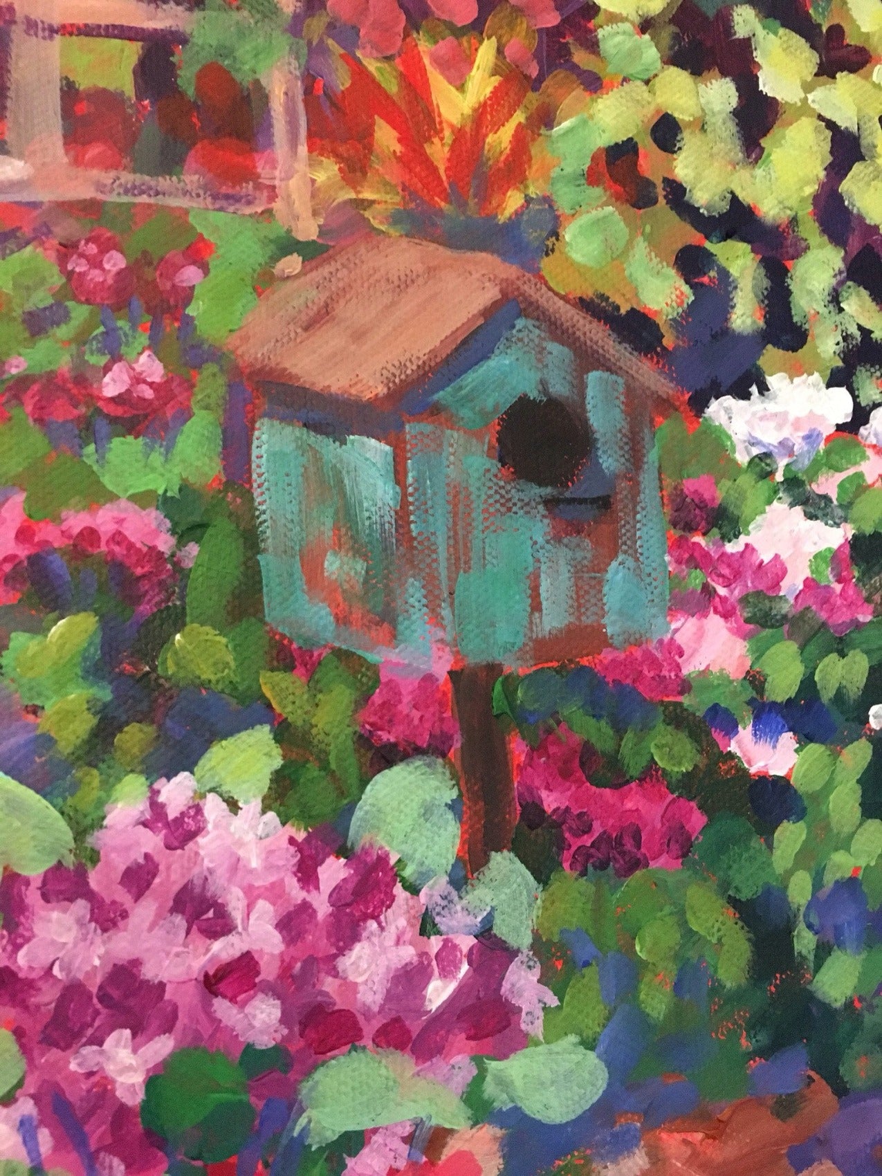 detail of bird house