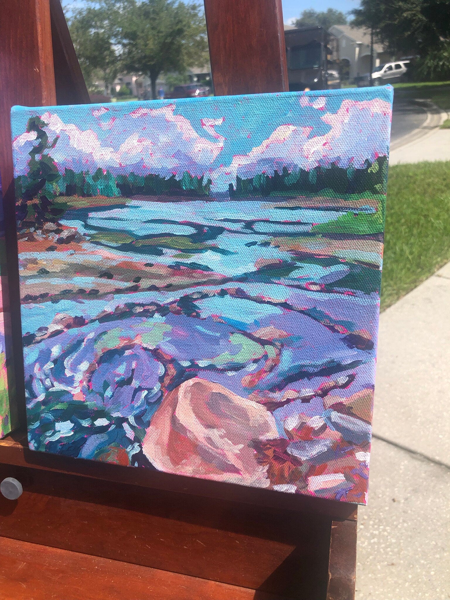 alternative view of Acadia National Park painting Maine