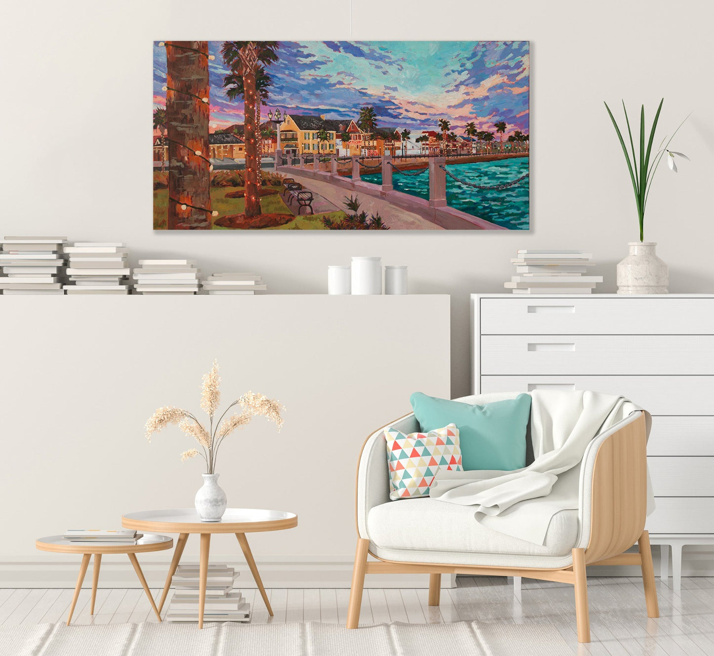 St Augustine City scene in neutral office setting