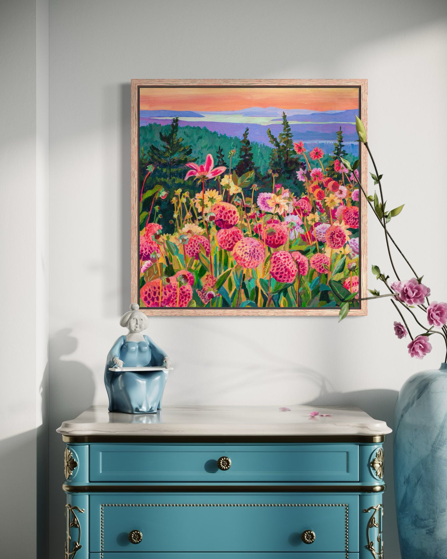 Wonder garden series- Dahlias at Dusk