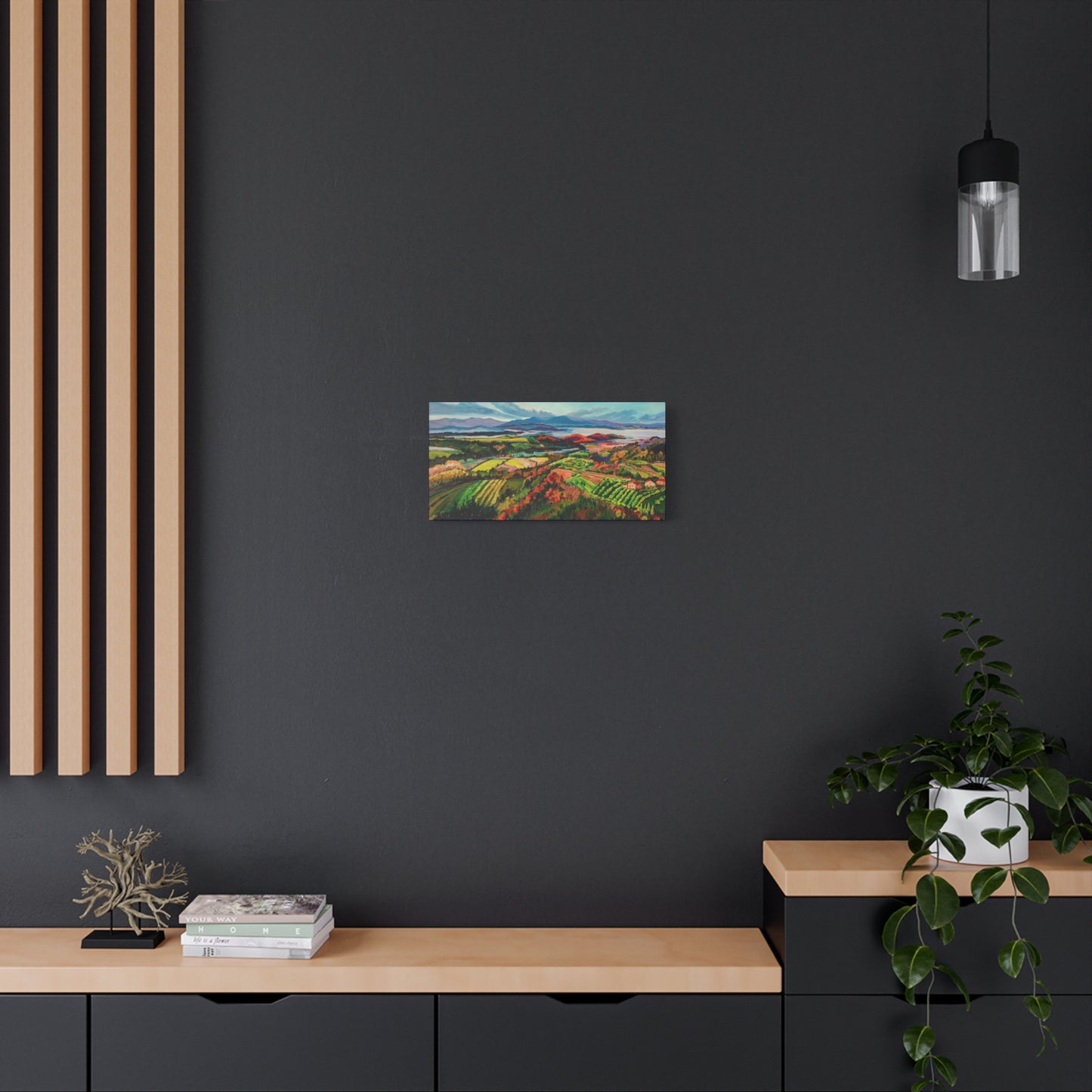 Morning Mist over Tuscany 1— Gallery Wrapped Canvas Reproduction