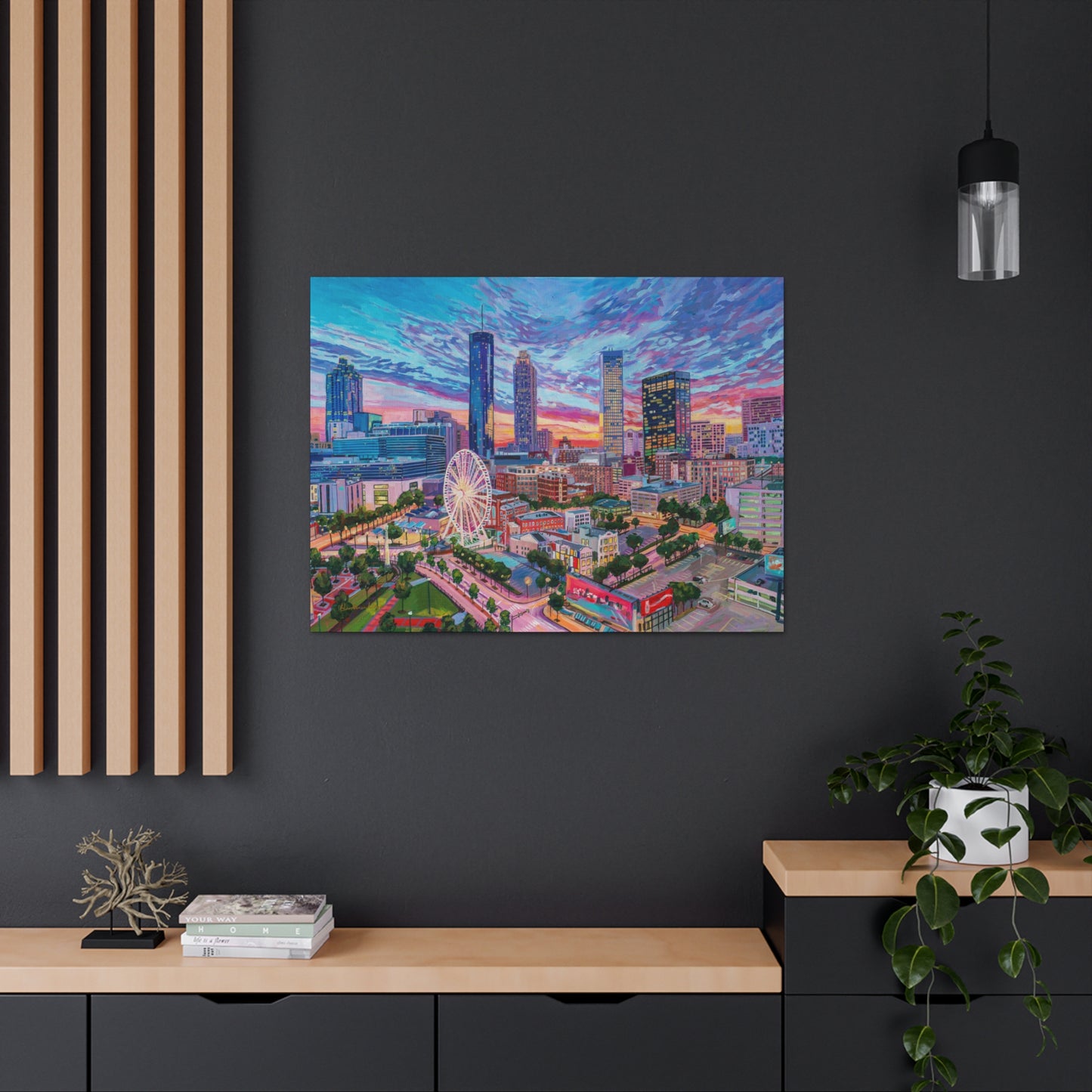 Atlanta Sunset— Gallery Wrapped Canvas Reproduction