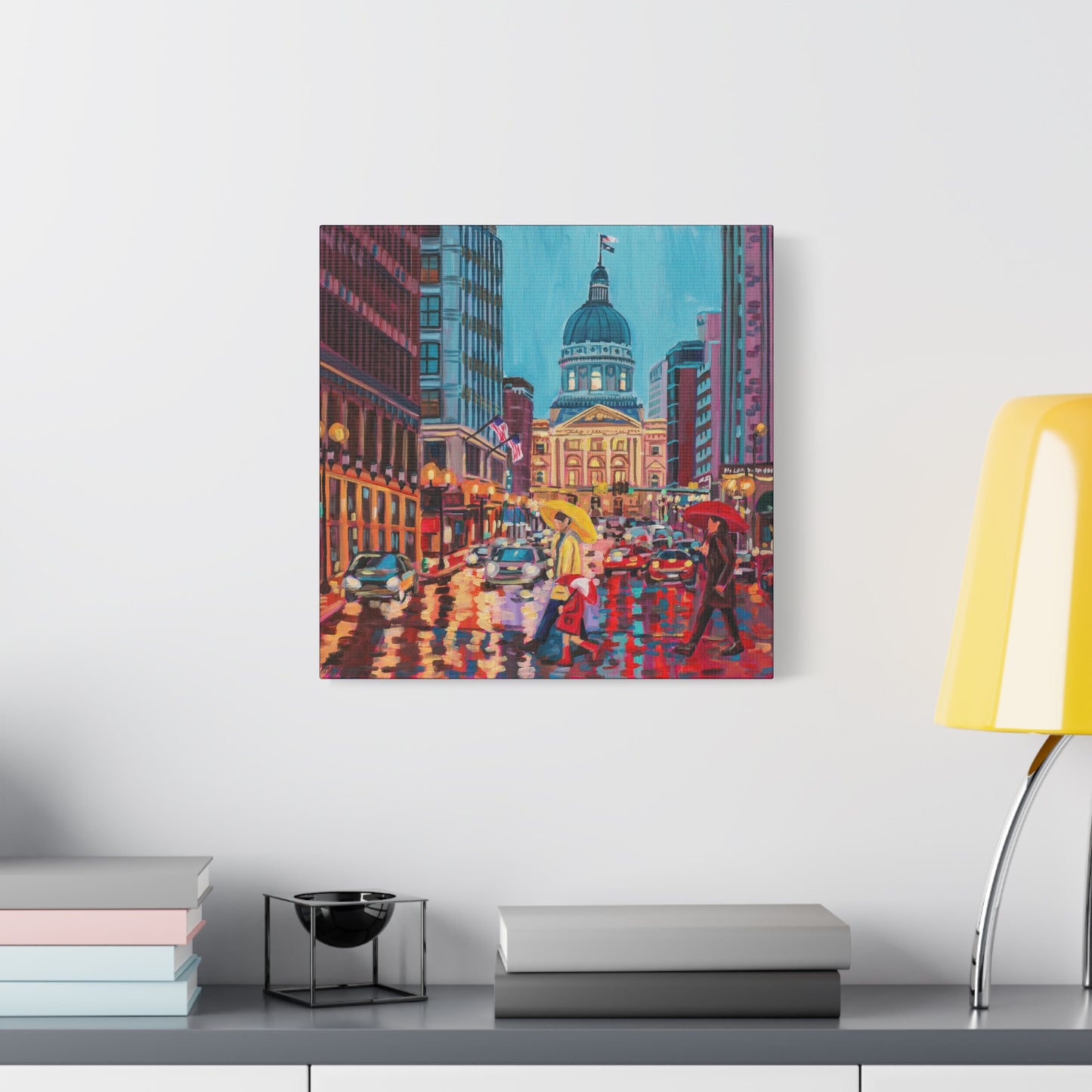 Rush hour reflections— Gallery Wrapped Canvas Reproductions