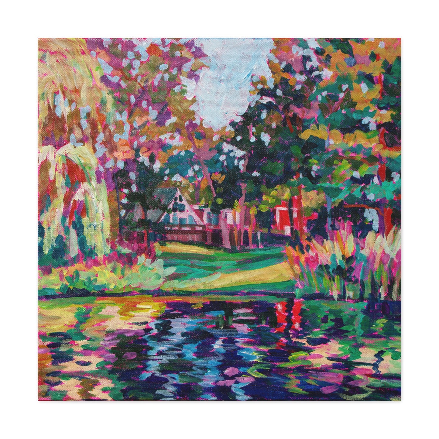 Cabin by the Lake—Matte Canvas, Stretched, 1.25"