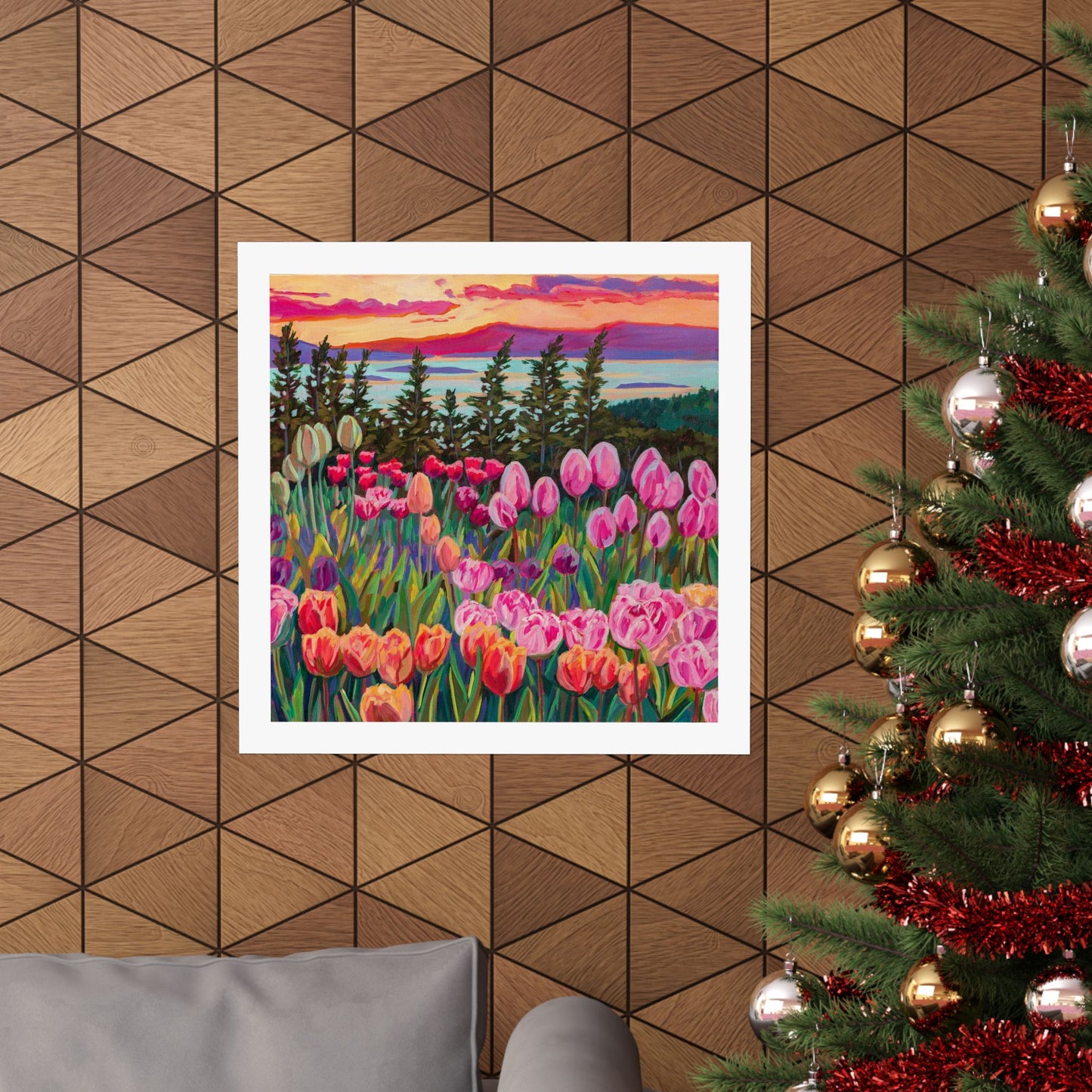 Wonder garden series- Tulip Sunset— Matte Paper Poster Reproduction