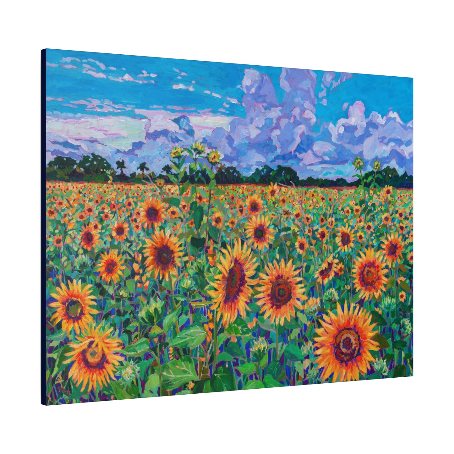 Field of Sunshine Sunflowers—Matte Canvas, Stretched, 1.25"