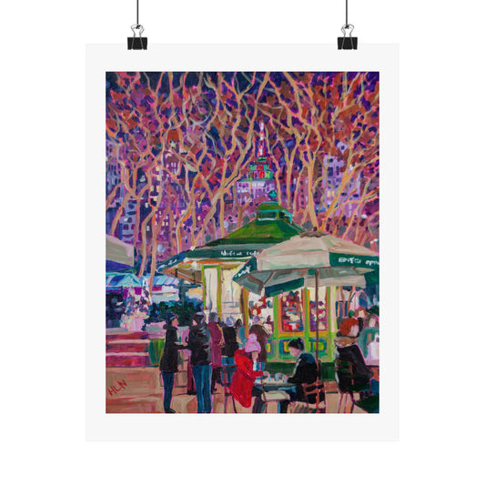 Wafels at Bryant Park- NYC — Fine Art Poster Reproduction