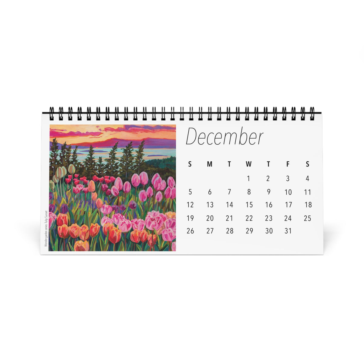 Fabulous Florals 2027 Desktop Calendar