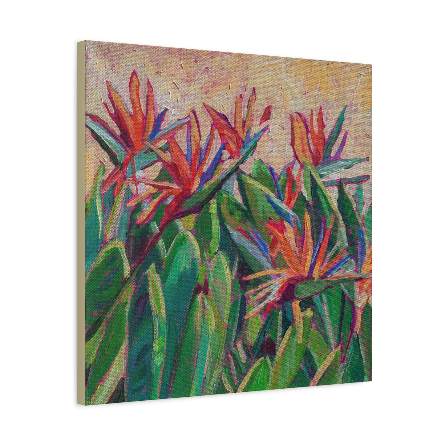 Bird of Paradise Floral —Matte Canvas, Stretched, 1.25"