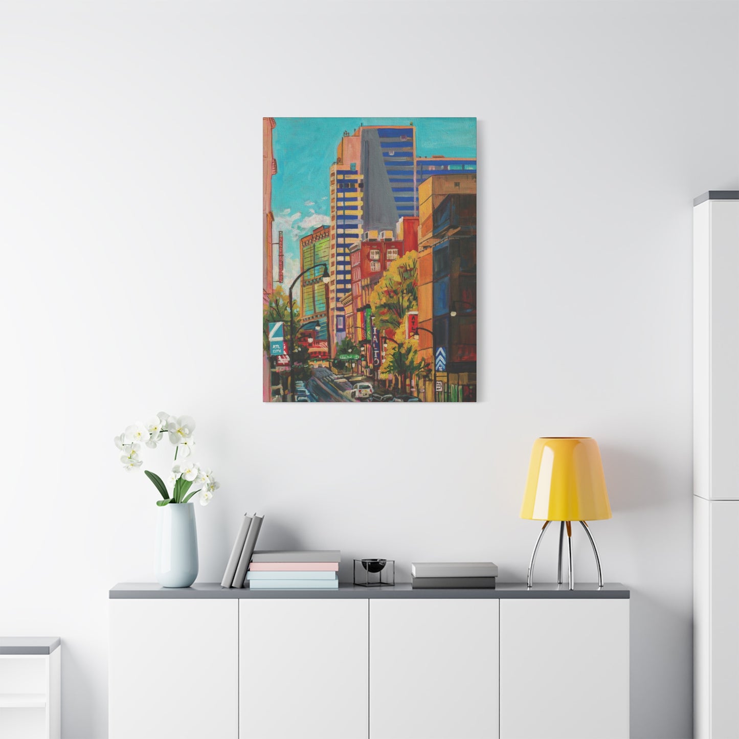 Atlanta Street Scene 2 (Rialto Center for the Arts)—Matte Canvas, Stretched, 1.25"