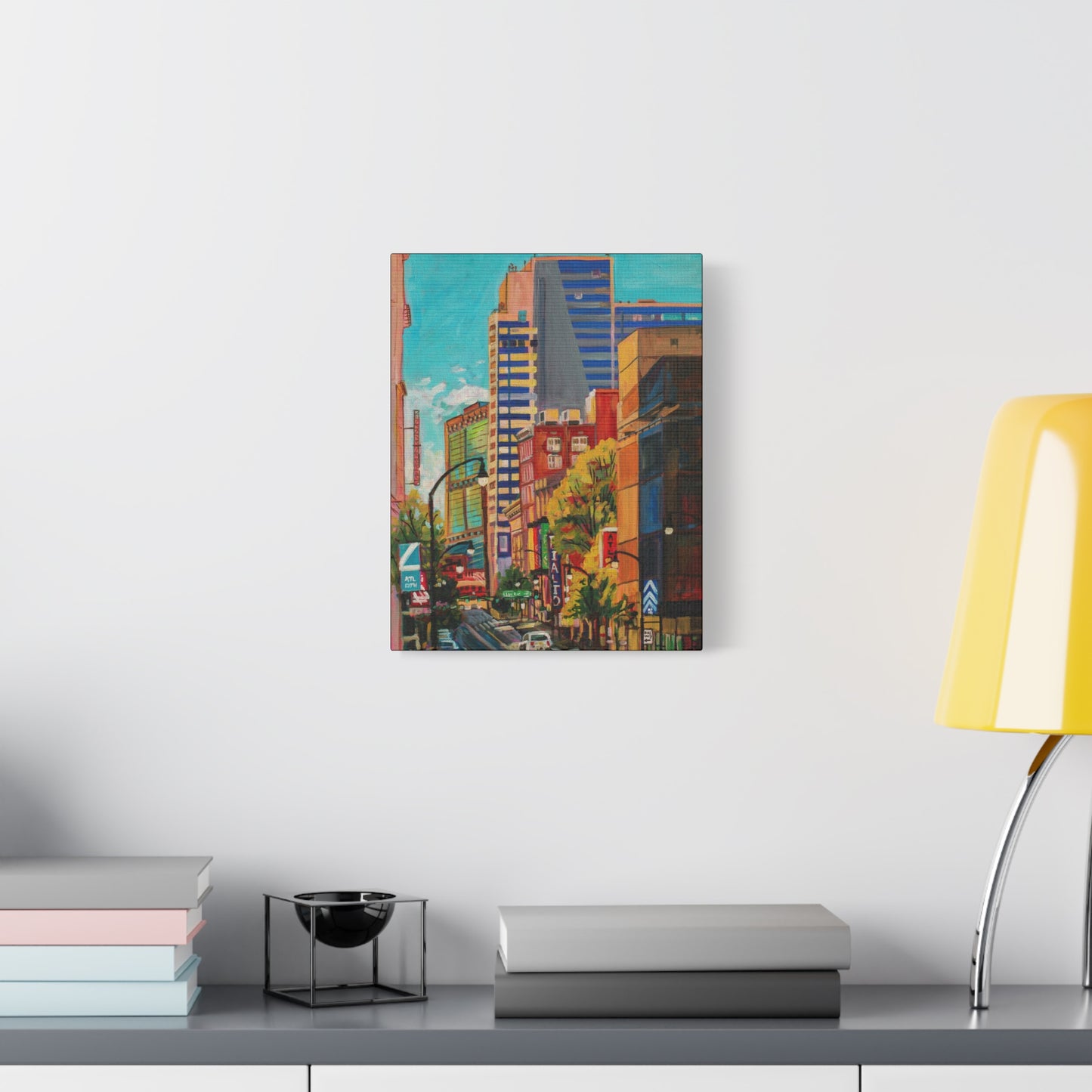 Atlanta Street Scene 2 (Rialto Center for the Arts)—Matte Canvas, Stretched, 1.25"
