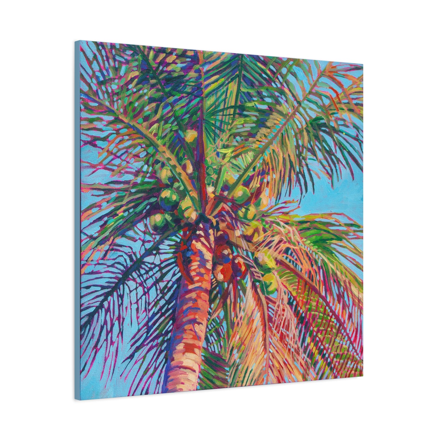 Palm detail #8 —Matte Canvas, Stretched, 1.25"