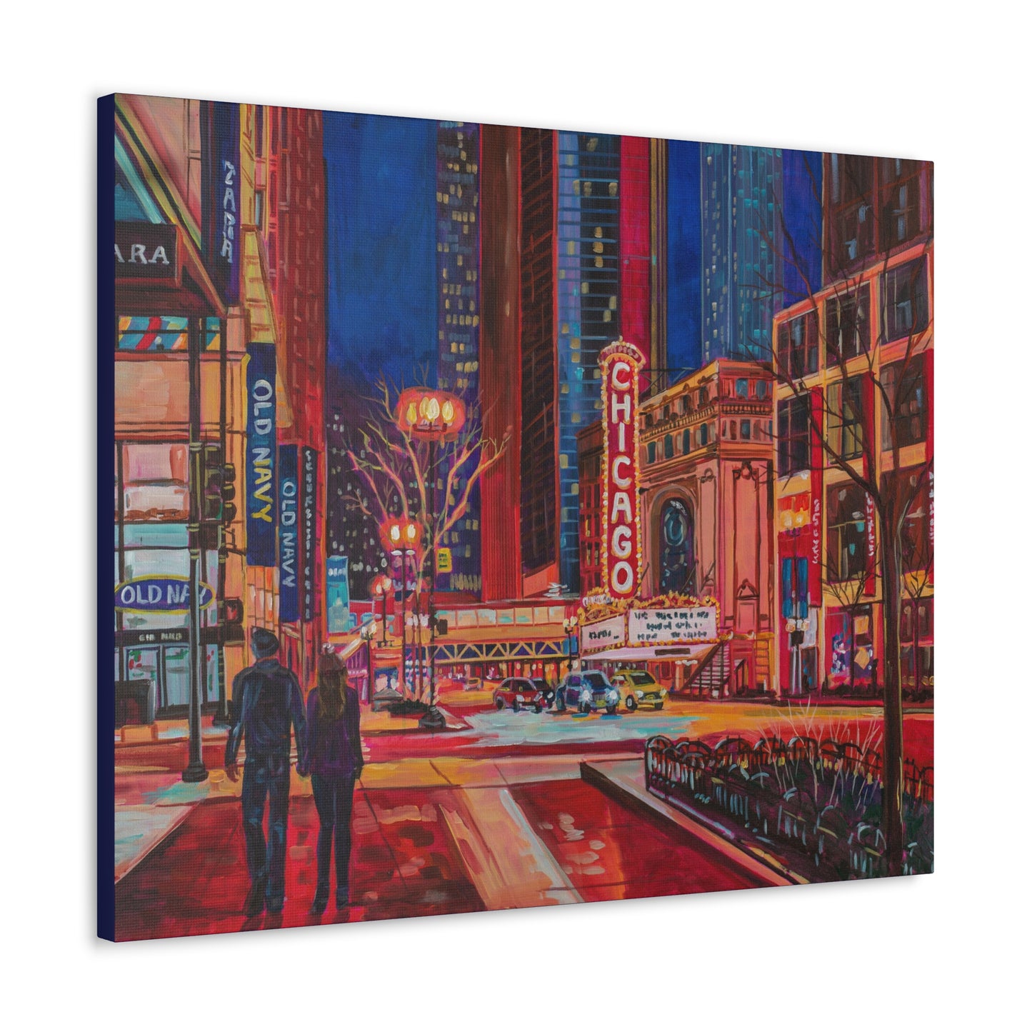 Chicago Theatre— Gallery Wrapped Canvas Reproduction