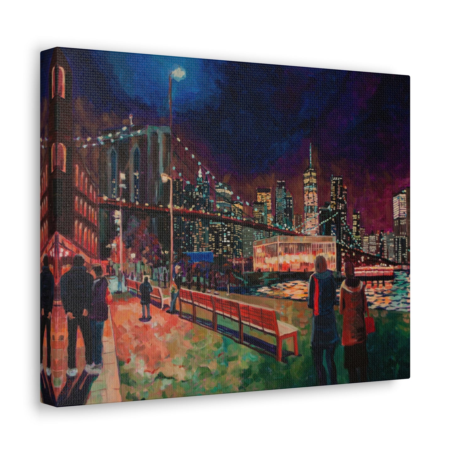 From DUMBO to Manhattan with Love— Gallery Wrapped Canvas Reproduction