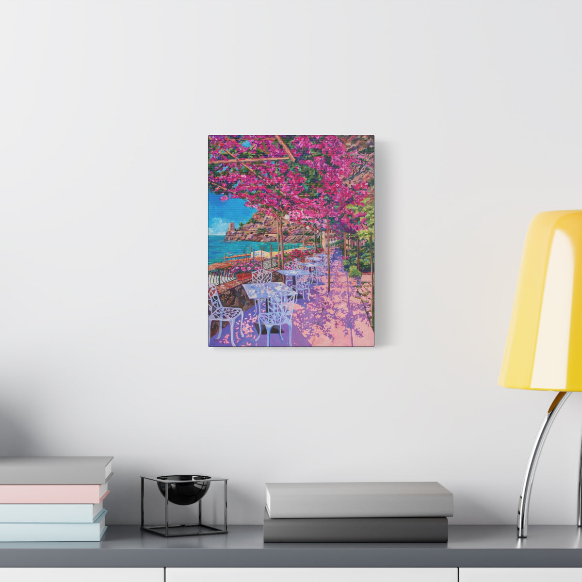 Pupetto's Cafe, Positano, Italy — Gallery Wrapped Canvas Reproduction