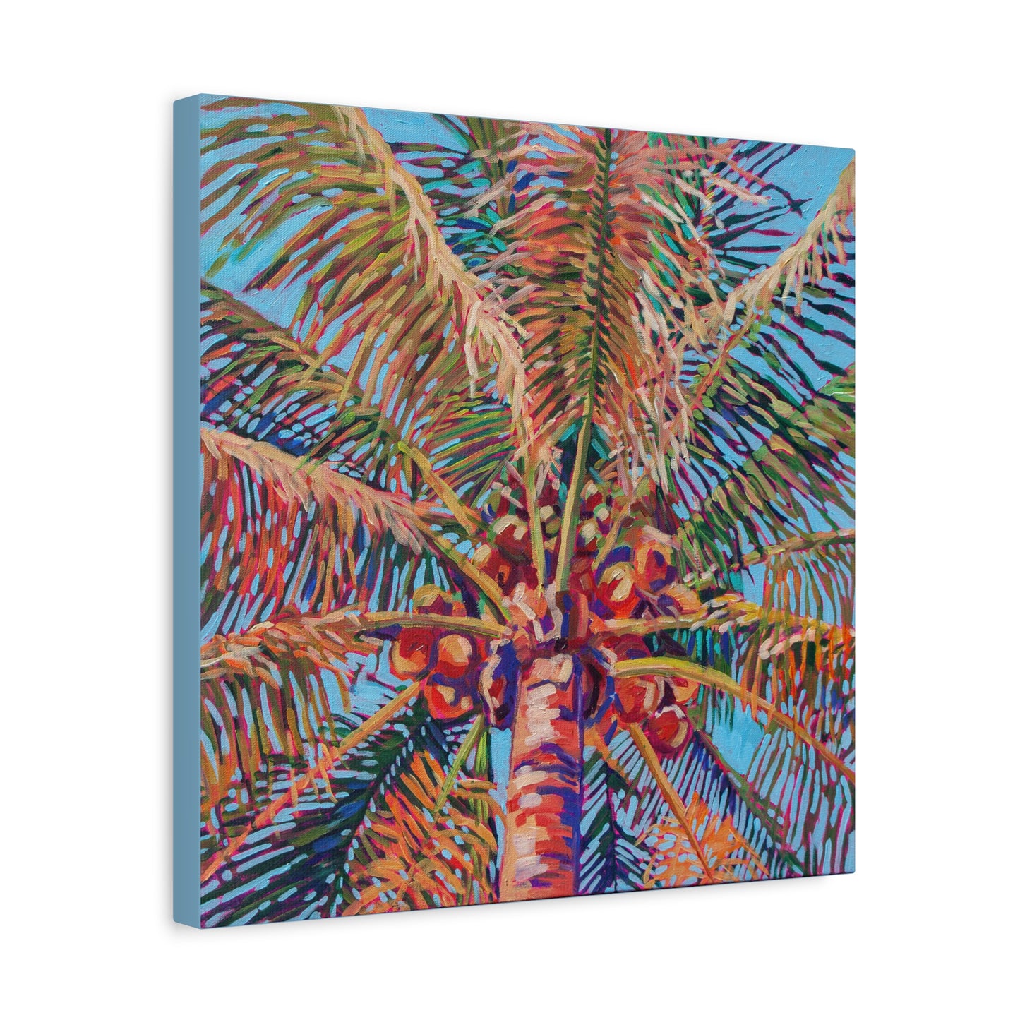 Palm detail #10 —Matte Canvas, Stretched, 1.25"