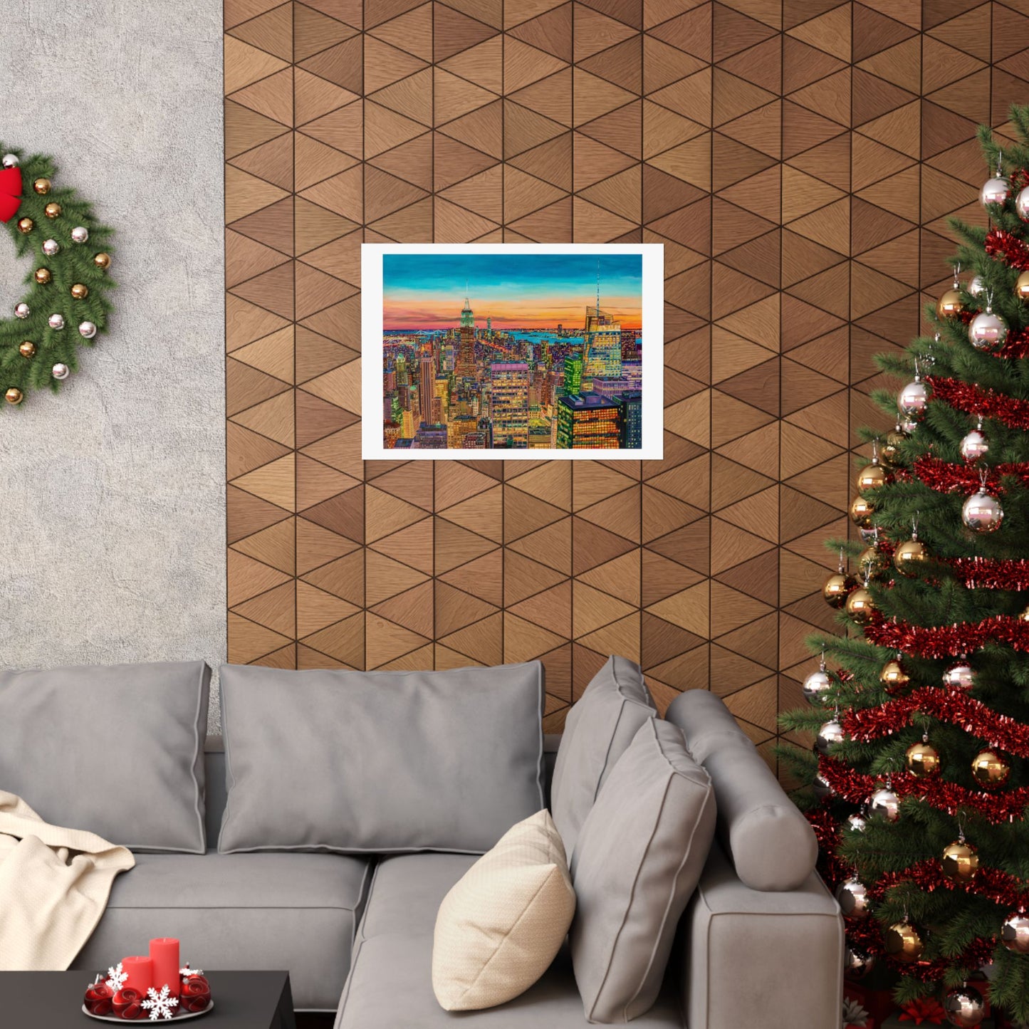 Empire at Dusk-NYC —Matte Horizontal Fine Art Poster Reproductions