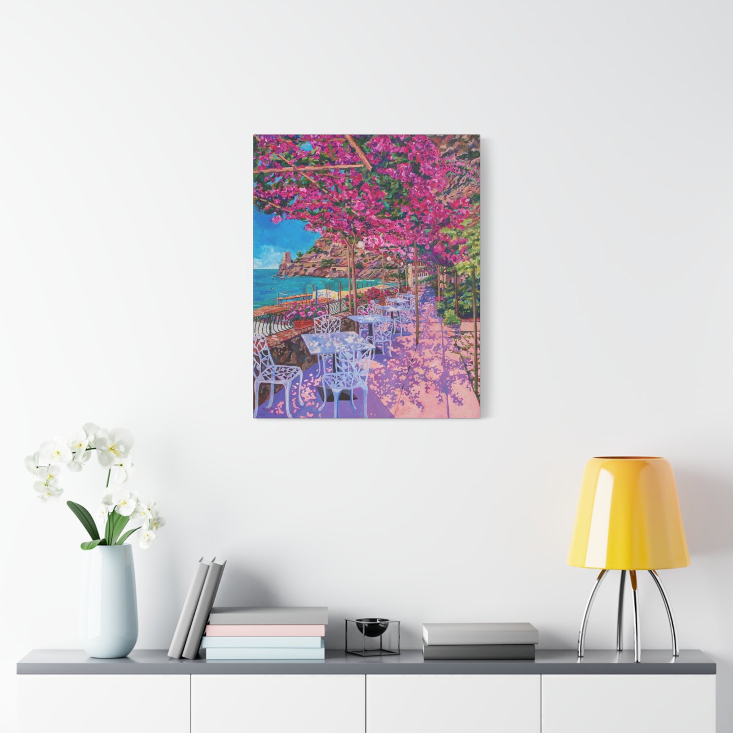 Pupetto's Cafe, Positano, Italy — Gallery Wrapped Canvas Reproduction