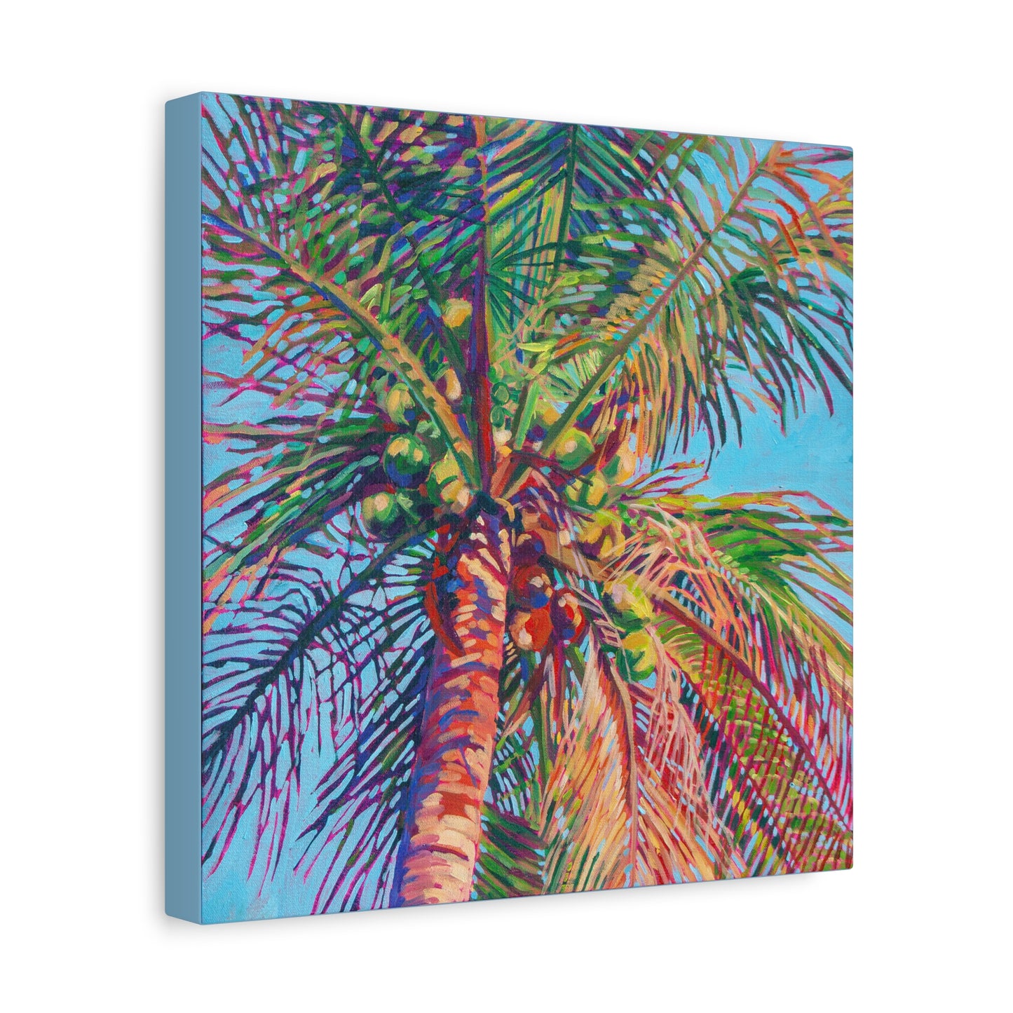 Palm detail #8 —Matte Canvas, Stretched, 1.25"