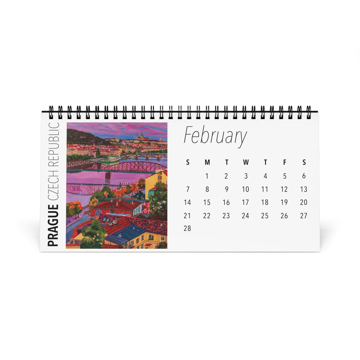 Postcards from Europe 2027 Desktop Calendar