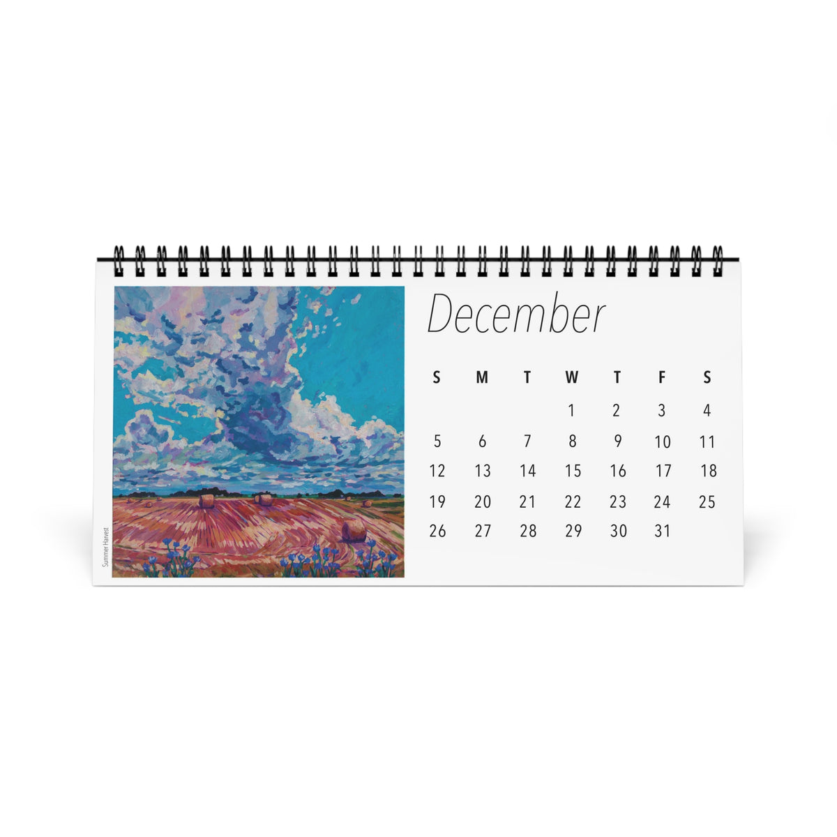 Fields and Farmland  2027 Desktop Calendar