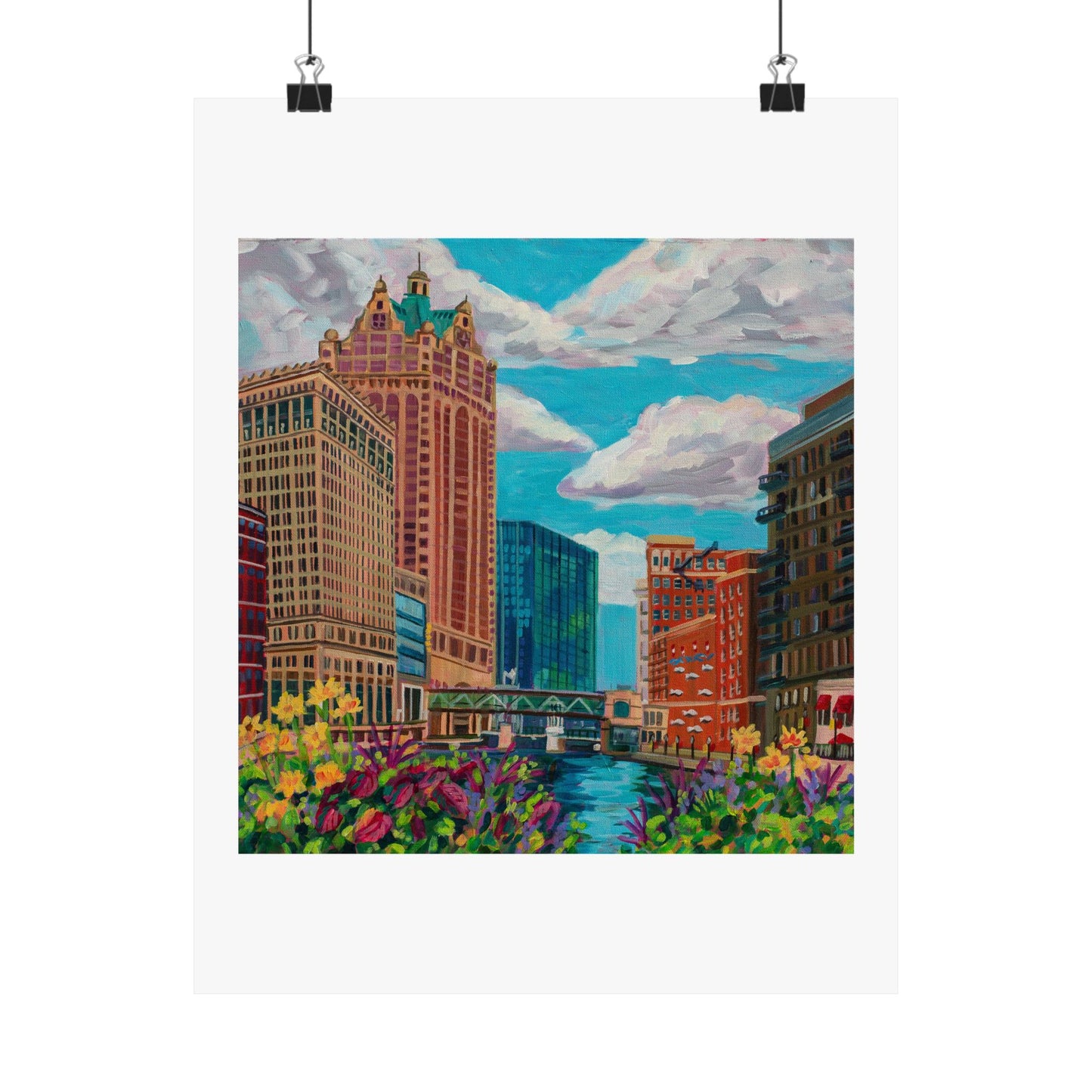 Milwaukee River— Matte Paper Poster Reproduction