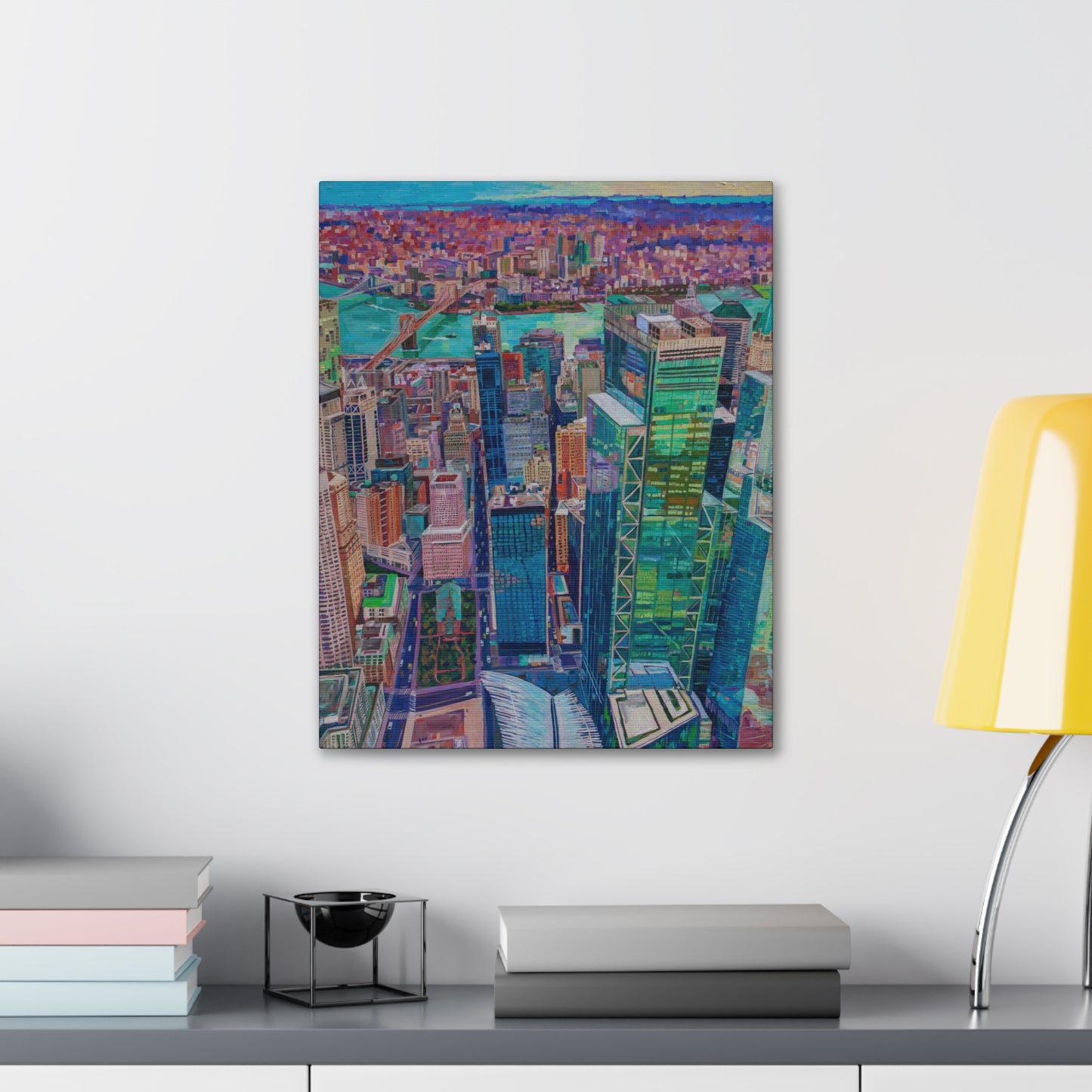 Freedom from Above- NYC — Gallery Wrapped Canvas Reproduction