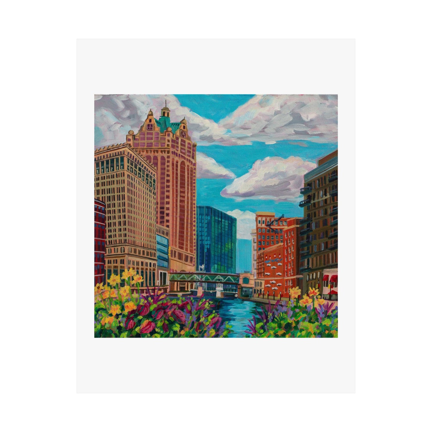 Milwaukee River— Matte Paper Poster Reproduction