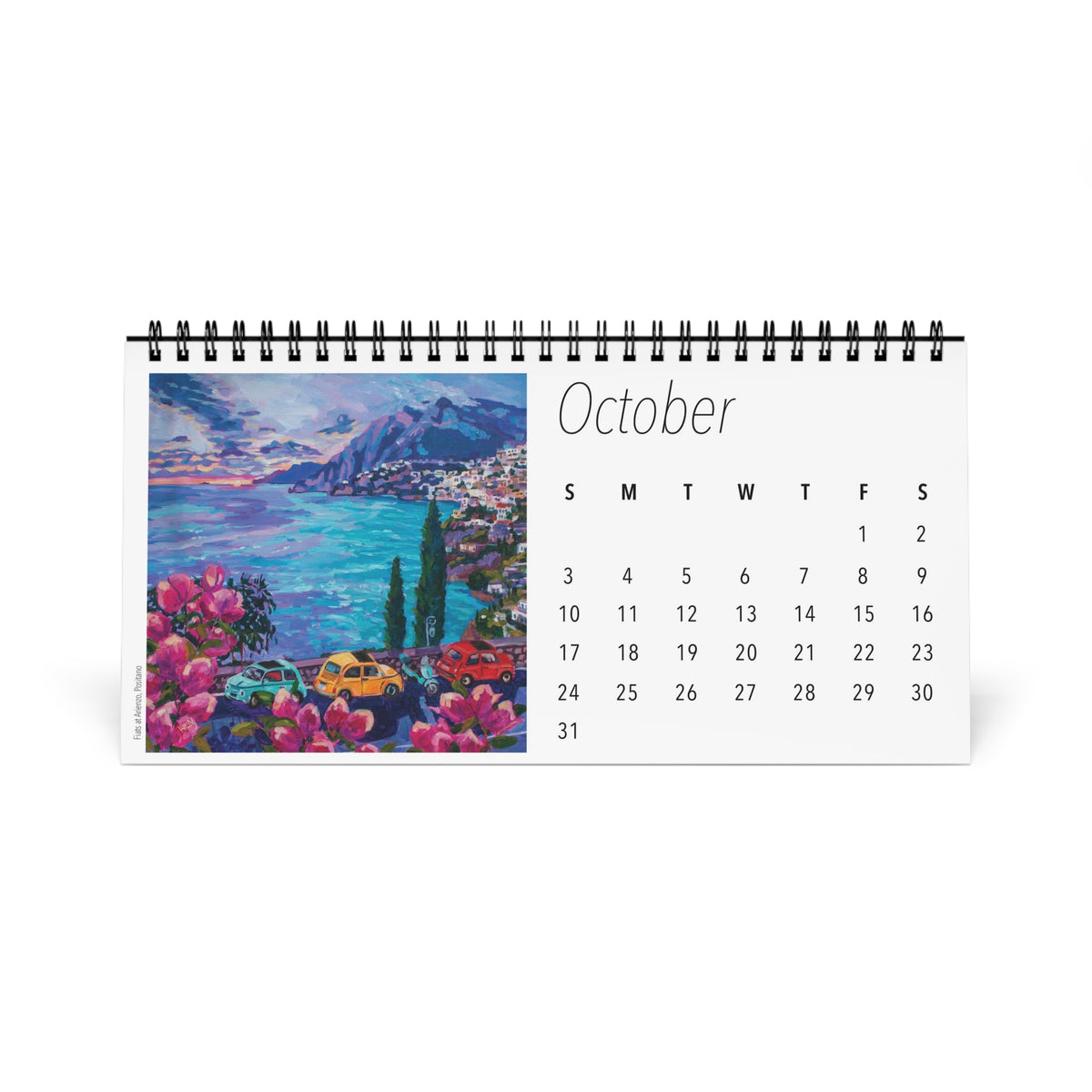 Seaside Italy- Amalfi Coast 2027 Desktop Calendar