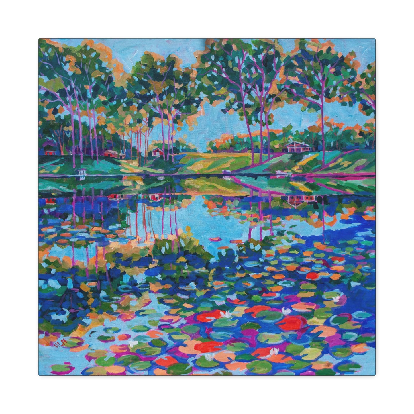Lily Pads on the lake—Matte Canvas, Stretched, 1.25"
