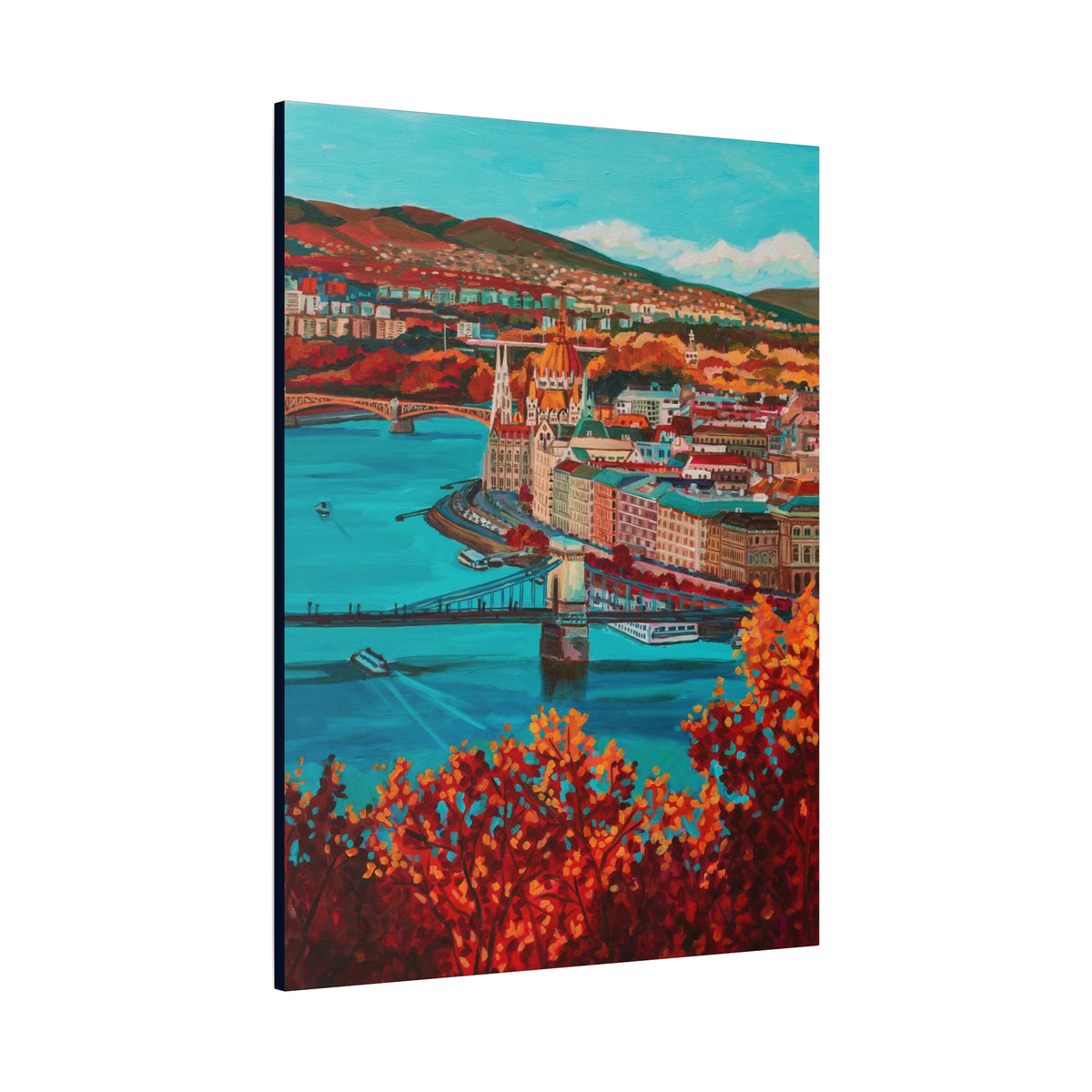 Postcards from Europe: Budapest —Matte Canvas, Stretched, 1.25"