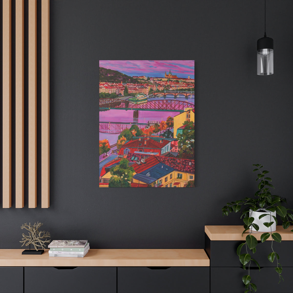 Postcards from Europe: Prague  —Matte Canvas, Stretched, 1.25"