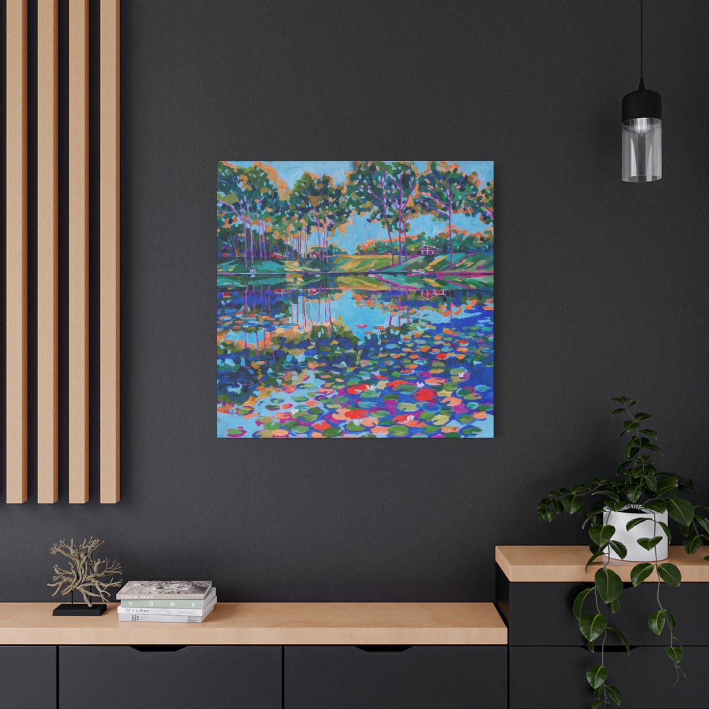Lily Pads on the lake—Matte Canvas, Stretched, 1.25"