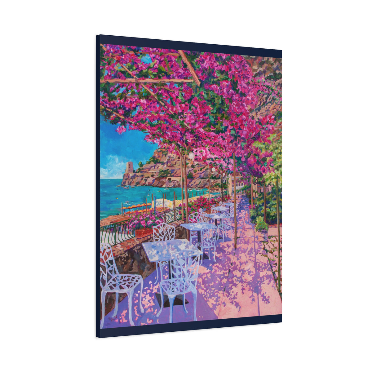 Pupetto's Cafe, Positano, Italy — Gallery Wrapped Canvas Reproduction