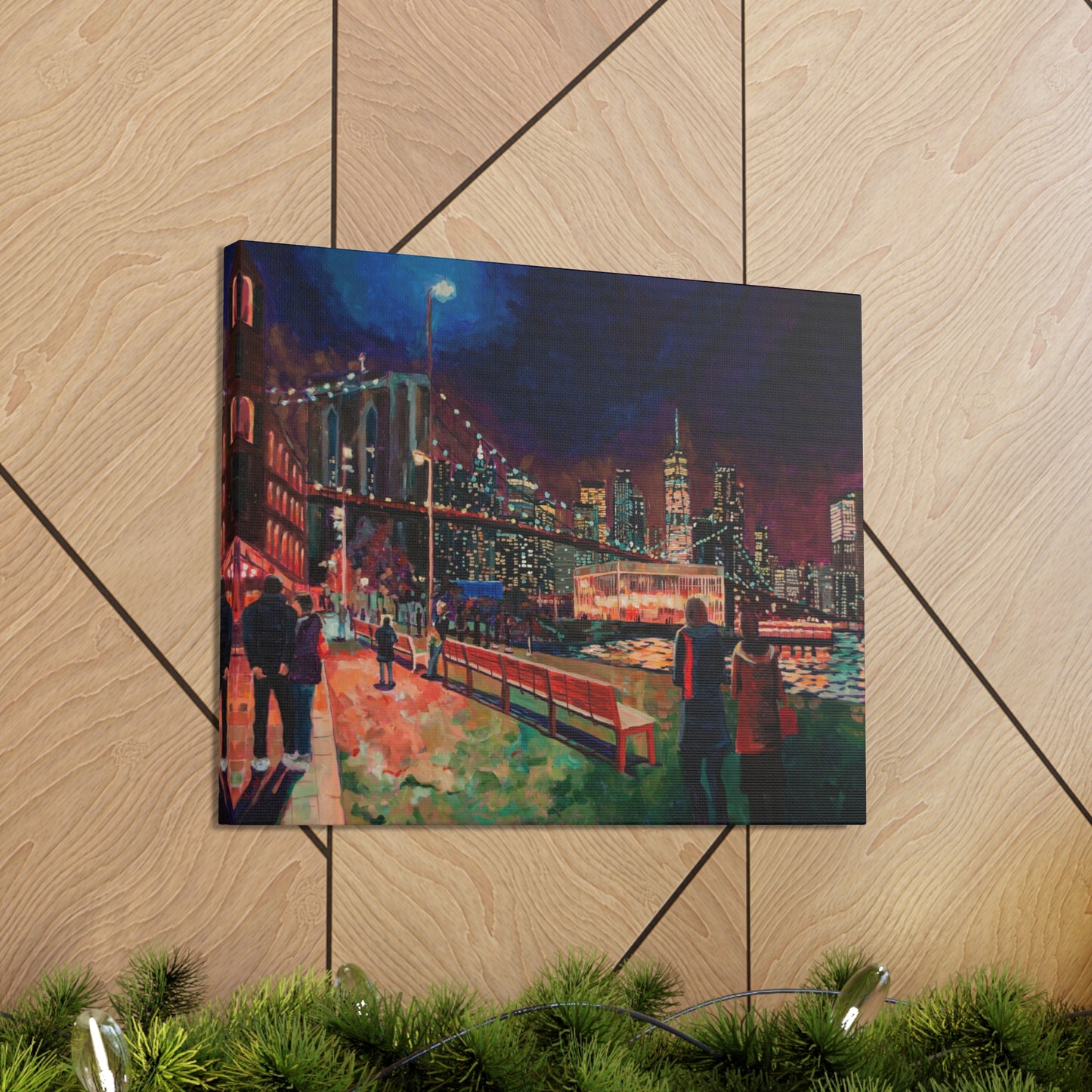 From DUMBO to Manhattan with Love— Gallery Wrapped Canvas Reproduction