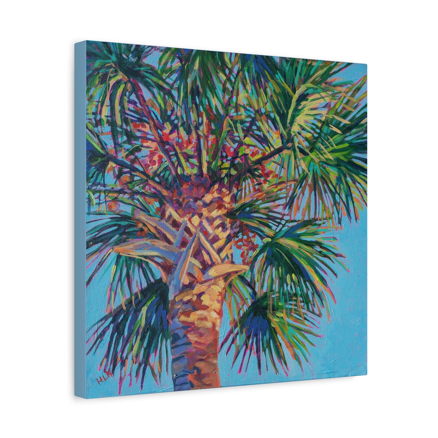 Palm detail #4 —Matte Canvas, Stretched, 1.25"